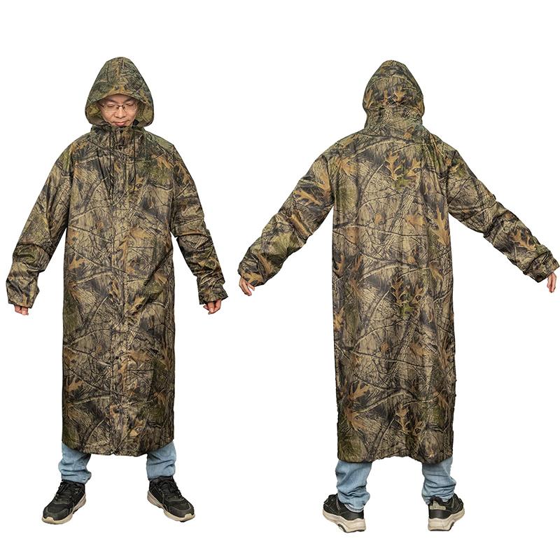 Fishing Rain Suit - Kamuflaj Yağmurluk Yetişkin Uzun Rüzgar Geçirmez