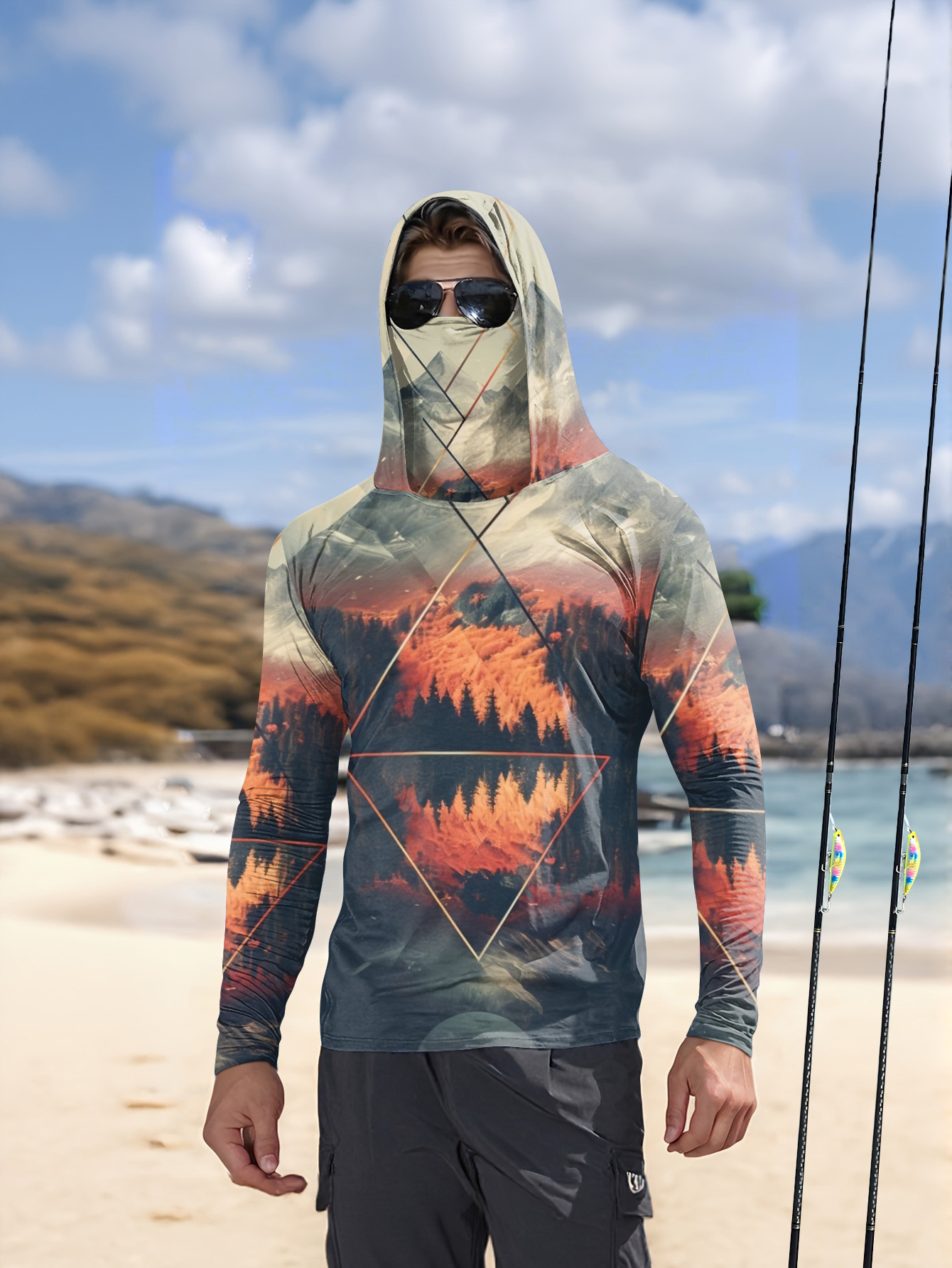 Açık Hava Erkek Balıkçı Kapüşo - Fishing Mask Sun Protection incelemesi ve fiyatı